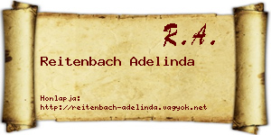 Reitenbach Adelinda névjegykártya